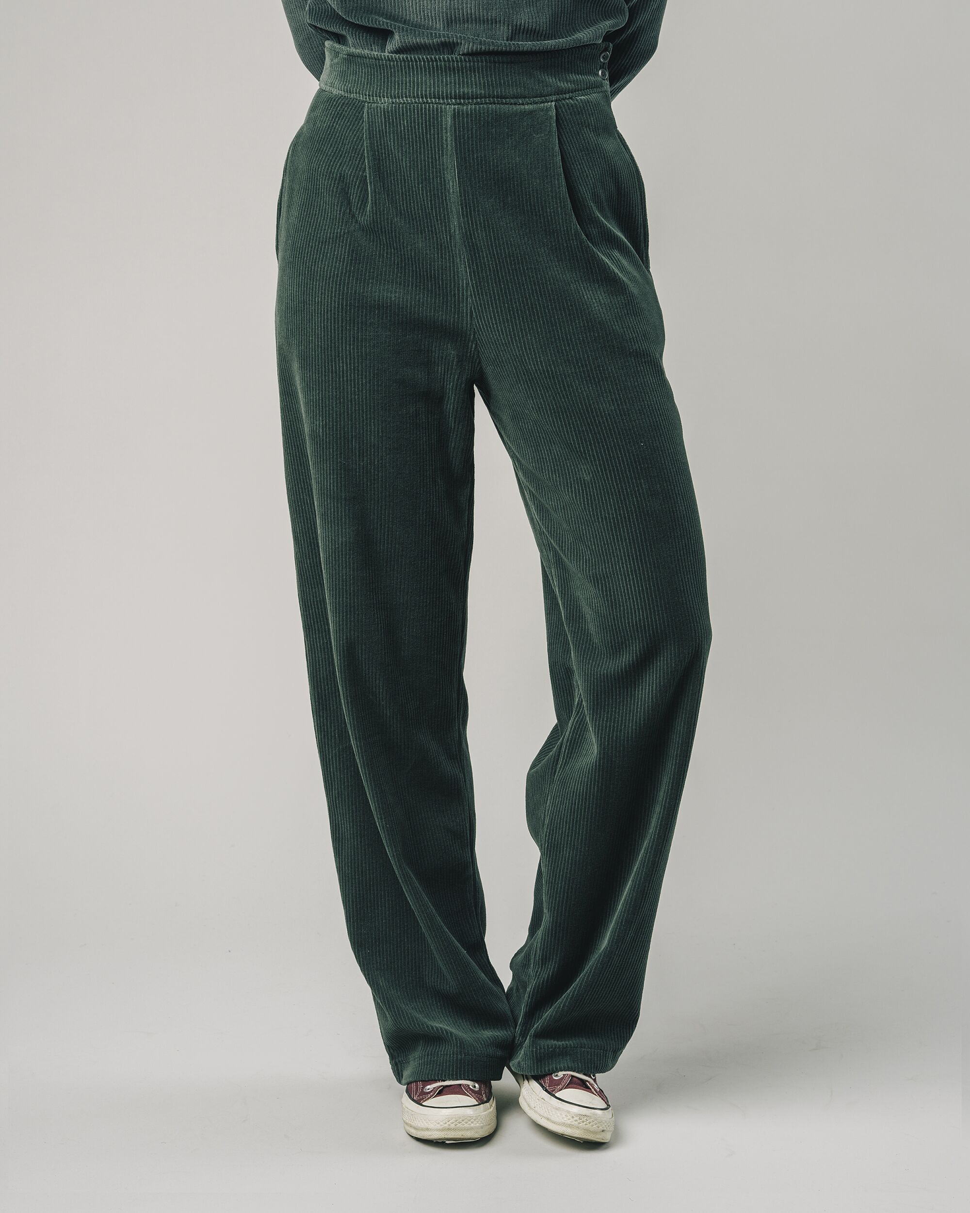 Corduroy Oversized Pants Forest Green