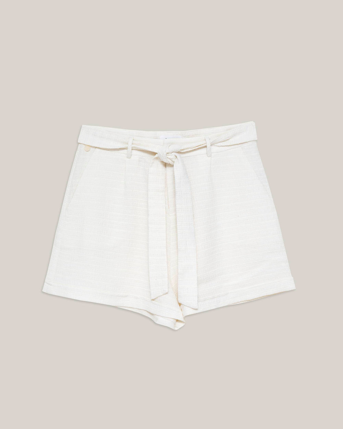 Marble Belted Short White