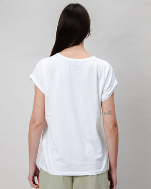 Peanuts Flowers Scoop Tee White