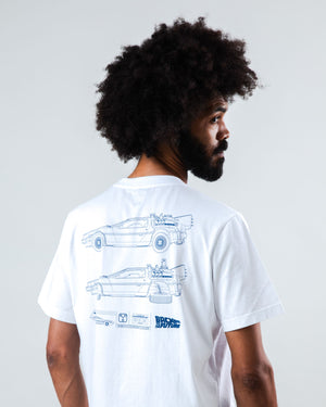 BTTF Blueprint T-shirt Ecru