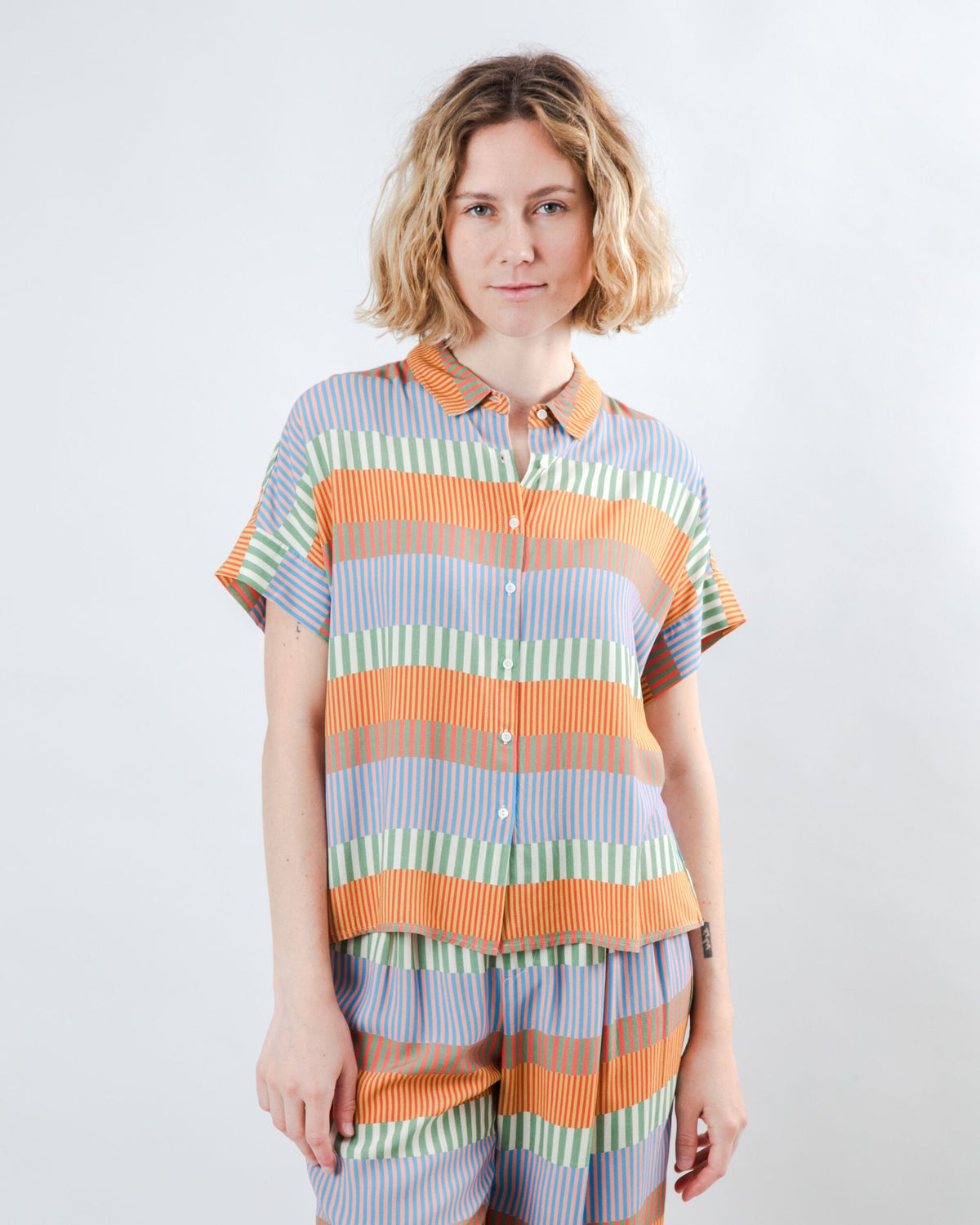 Mediterranean Batwing Blouse