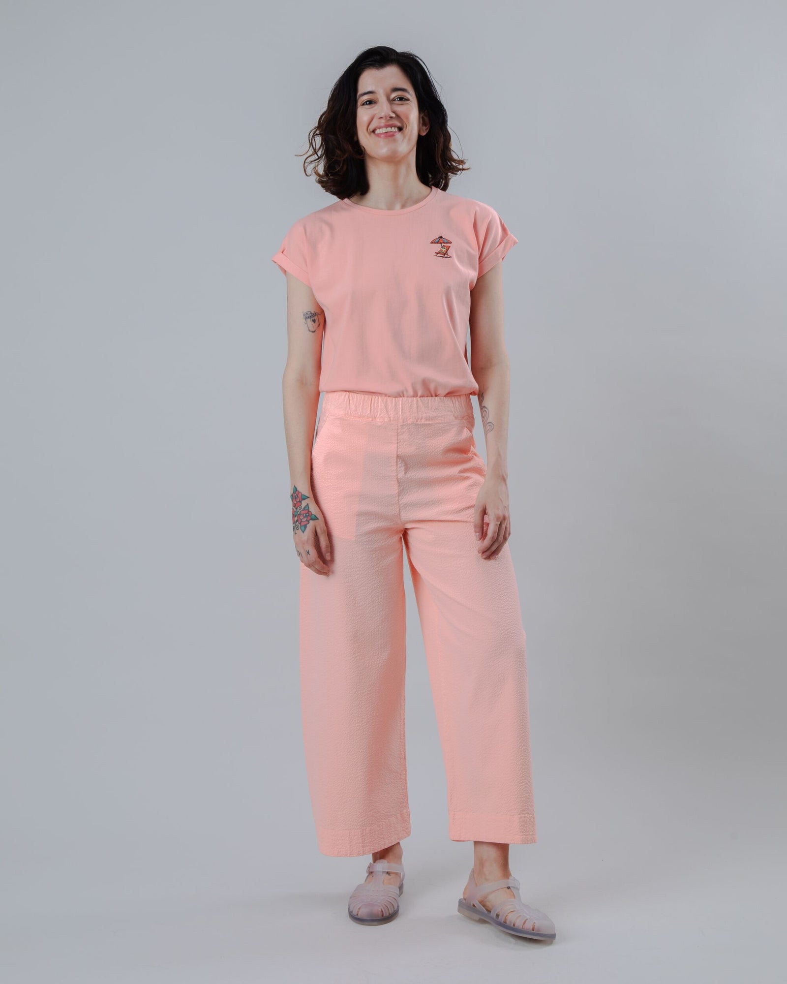 Oversize Picnic Pants Rose