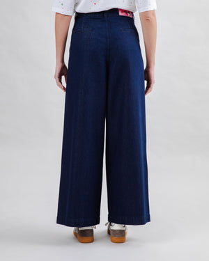Wide Leg Pants Denim Dark