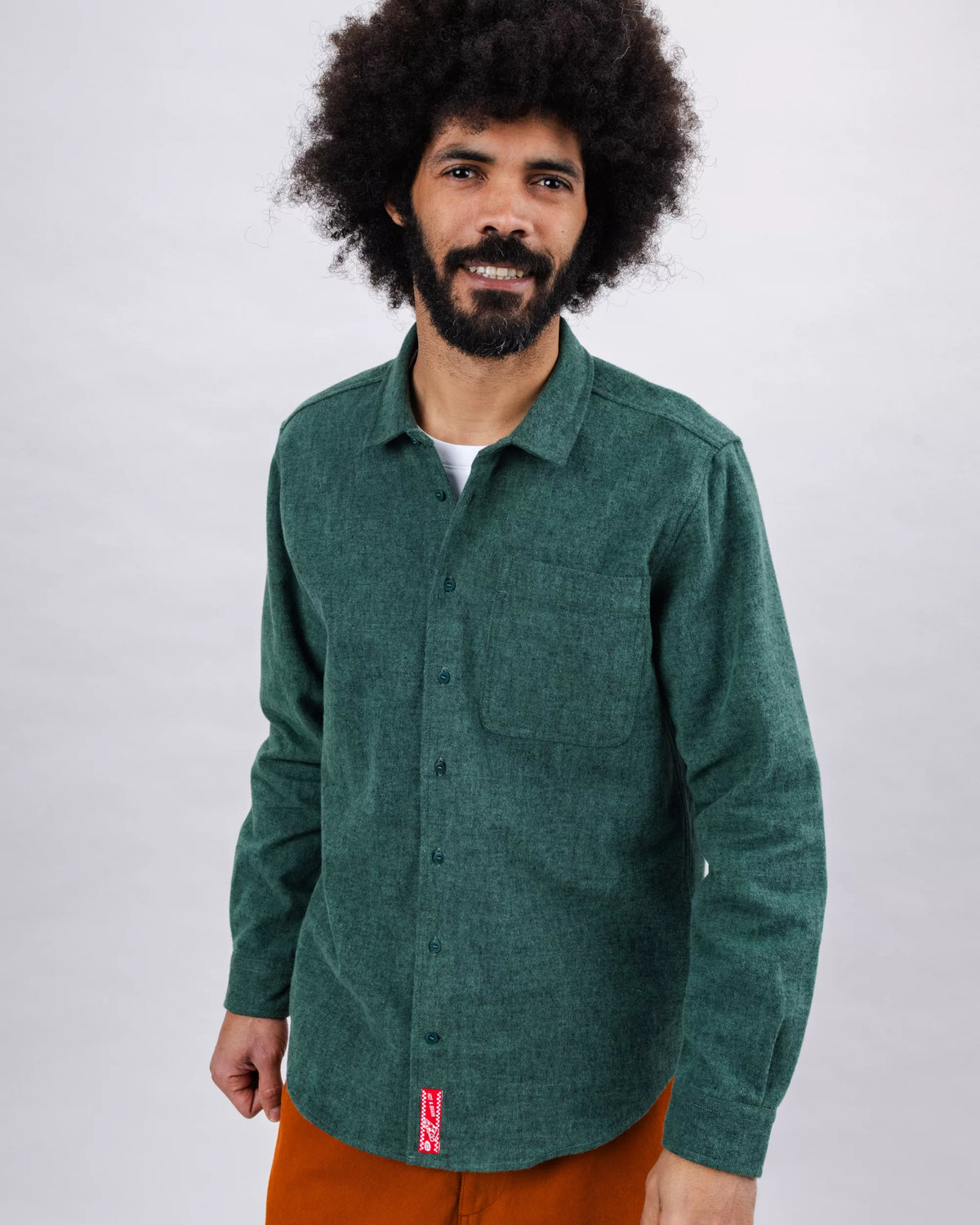 Pizza Flannel Overshirt Green
