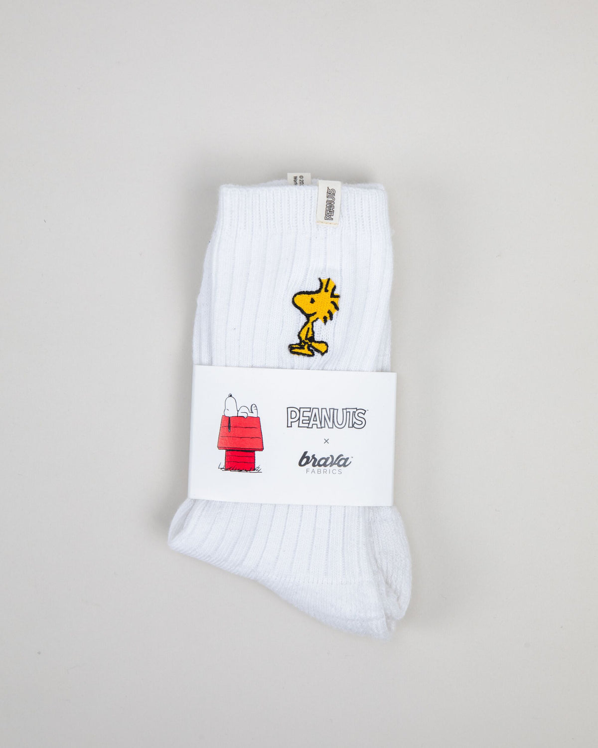 Peanuts Woodstock Socks Ecru
