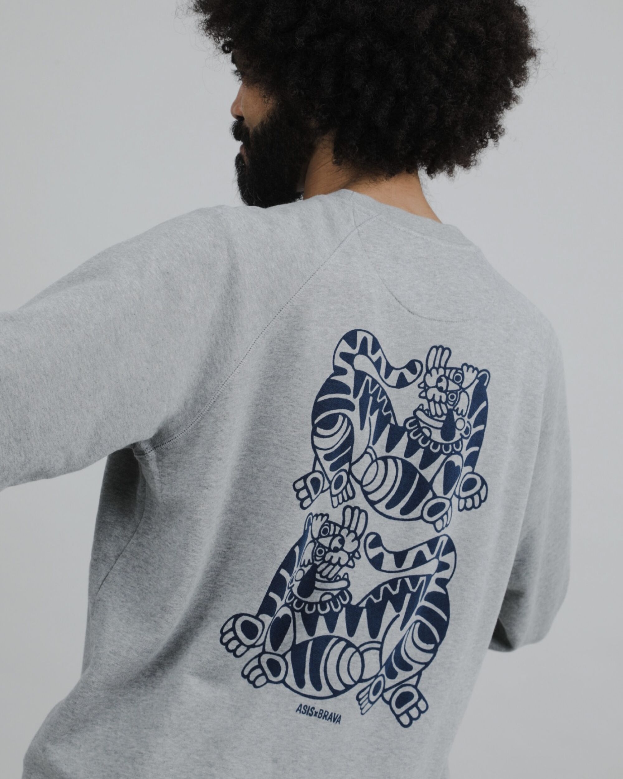 Asis Percales Tigris Sweatshirt Grey