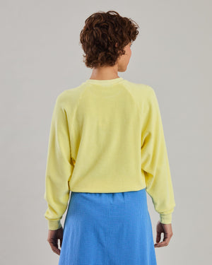 Terry Ranglan Sweatshirt Yellow