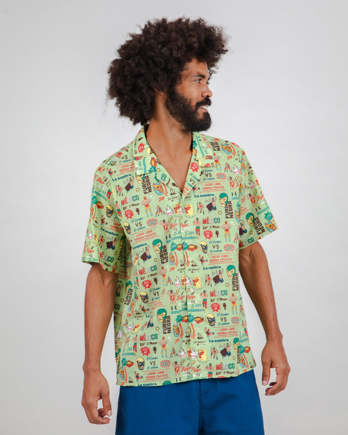 Lucha Libre Aloha Shirt
