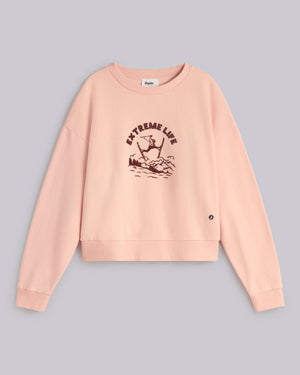 Extreme Life Cropped Sweatshirt Glassé