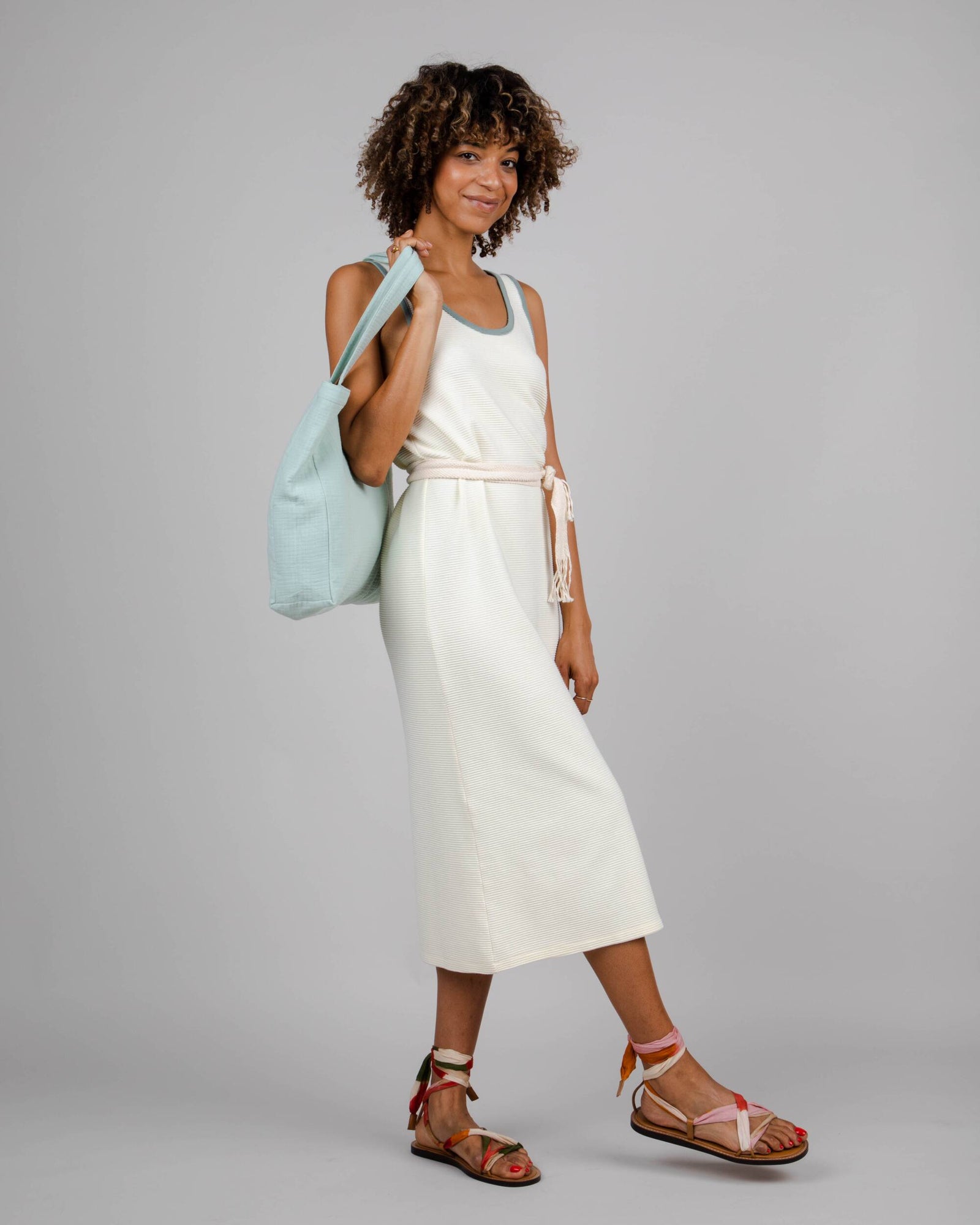 Jersey Long Dress White