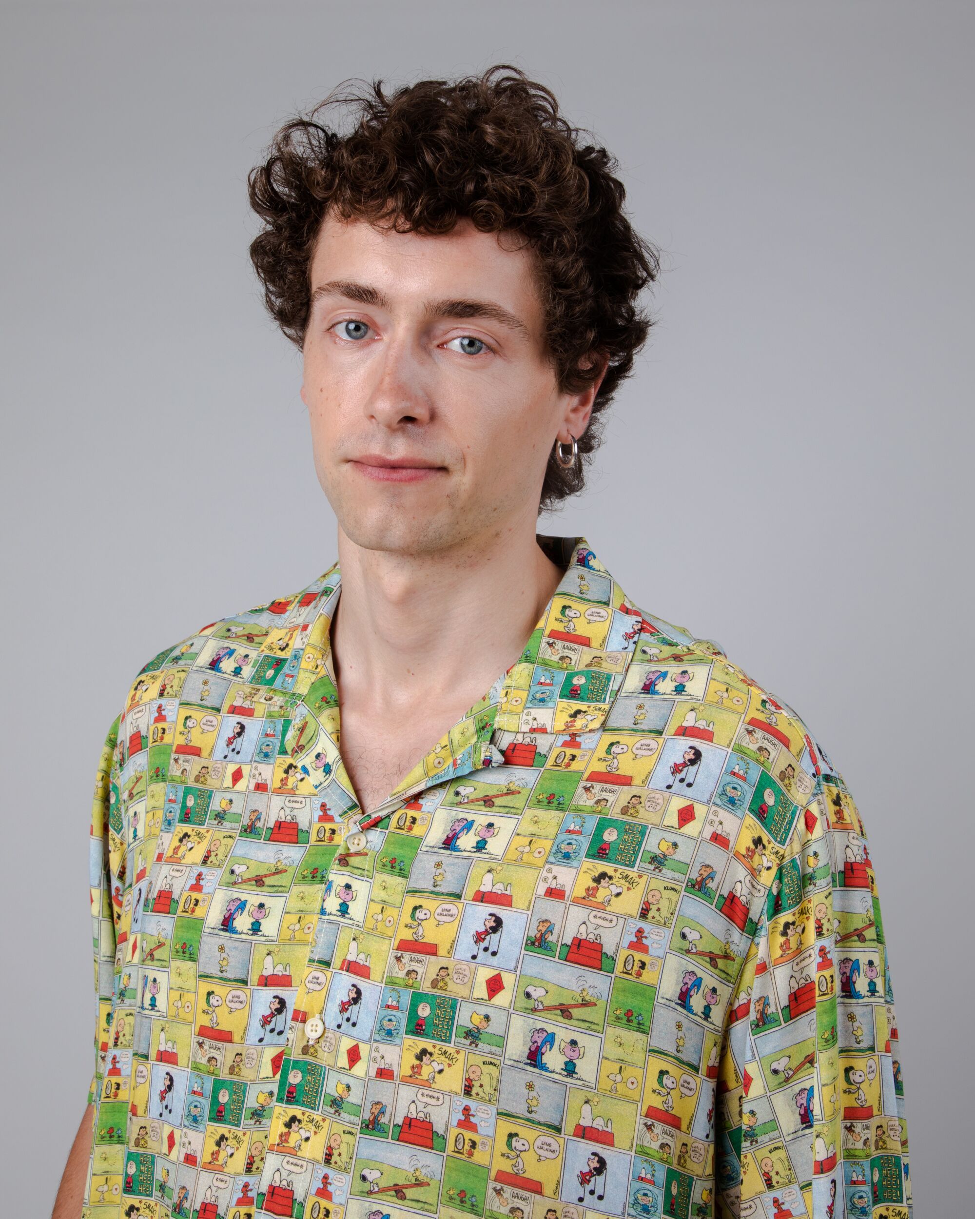 Peanuts Comic Aloha Shirt Sunshine